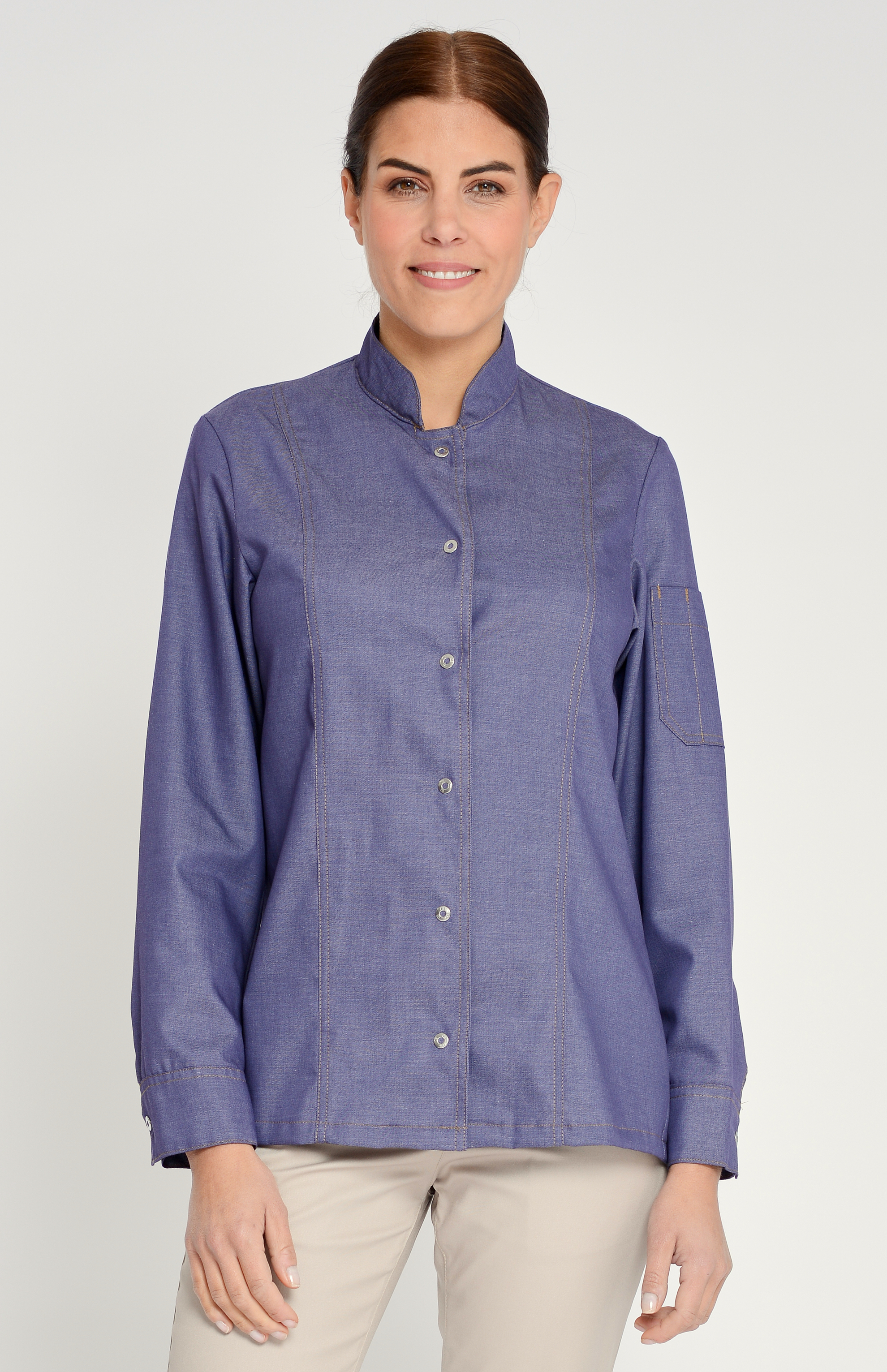 Kochhemd Varenna Lady - denim